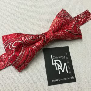 noeud-papillon-loiret-rouge-brocart-mariage-soiree-smoking-200x314-LDM-Createur-fr