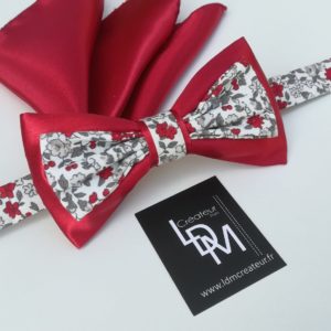 Nœud-papillon-liberty-rouge-blanc-gris-mariage-Sospel-200x353-LDM-Createur-fr