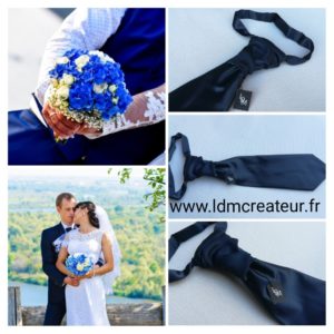 cravate-mariage-bleu-marine-pre-noue-marie-elegance-www-ldmcreateur-fr