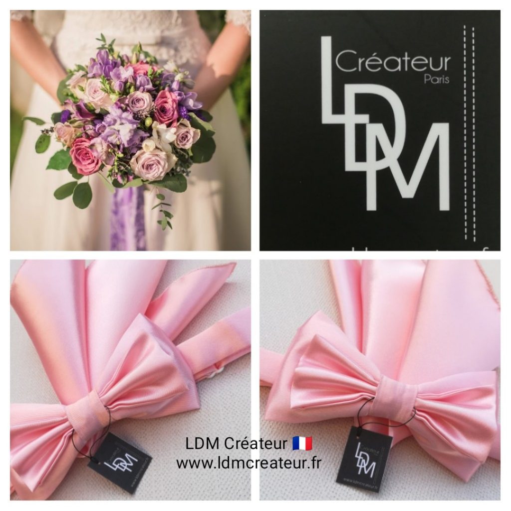 Noeud-papillon-rose-mariage-ceremonie-ldmcreateur