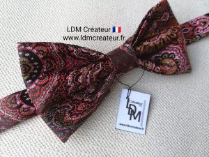 Noeud-papillon-rose-noir-mariage-soirée-Brive-www-ldmcreateur-fr