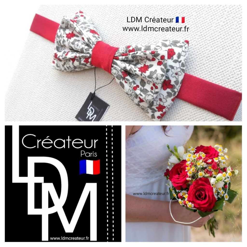 Noeud-papillon-rouge-liberty-mariage-ceremonie-ldmcreateur