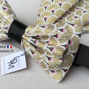 Noeud-papillon-or-godl-rose-noir-mariage-pochette-Villemomble-ldmcreateur