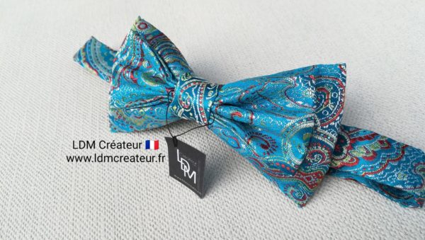Nœud papillon bleu mariage Louvres