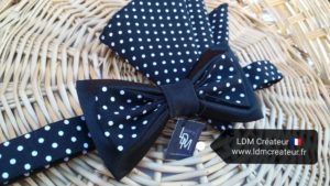 Noeud-papillon-noir-pois-ceremonie-soiree-original-Madrid-LDM-createur-ldmcreateur