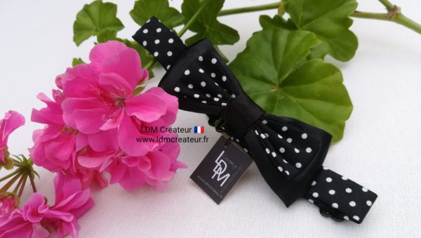 Noeud-papillon-enfant-garçon-bebe-noir-pois-blanc-mariage-ceremonie-Julien-ldmcreateur-LDM-Createur-ldmcreateur