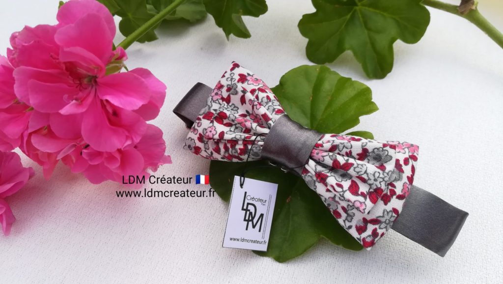 nœud-papillon-enfant-garçon-bebe-gris-rose-mariage-original-style-chic-Jean-LDM-créateur-ldmcreateur