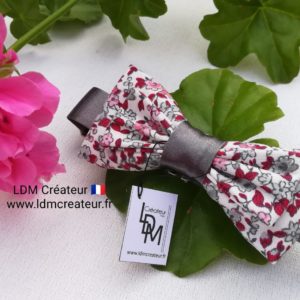 nœud-papillon-enfant-garçon-bebe-gris-rose-mariage-original-style-chic-Jean-LDM-créateur-ldmcreateur