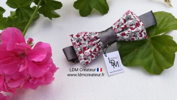 noeud-papillon-enfant-garçon-ado-gris-rose-rouge-mariage-champetre-original-liberty-Jean-LDM-Createur-ldmcreateur