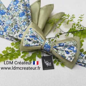 Mariage-noeud-papillon-homme-marié-blanc-vert-bleu-romantique-ceremonie-occitanie-ldmcreateur