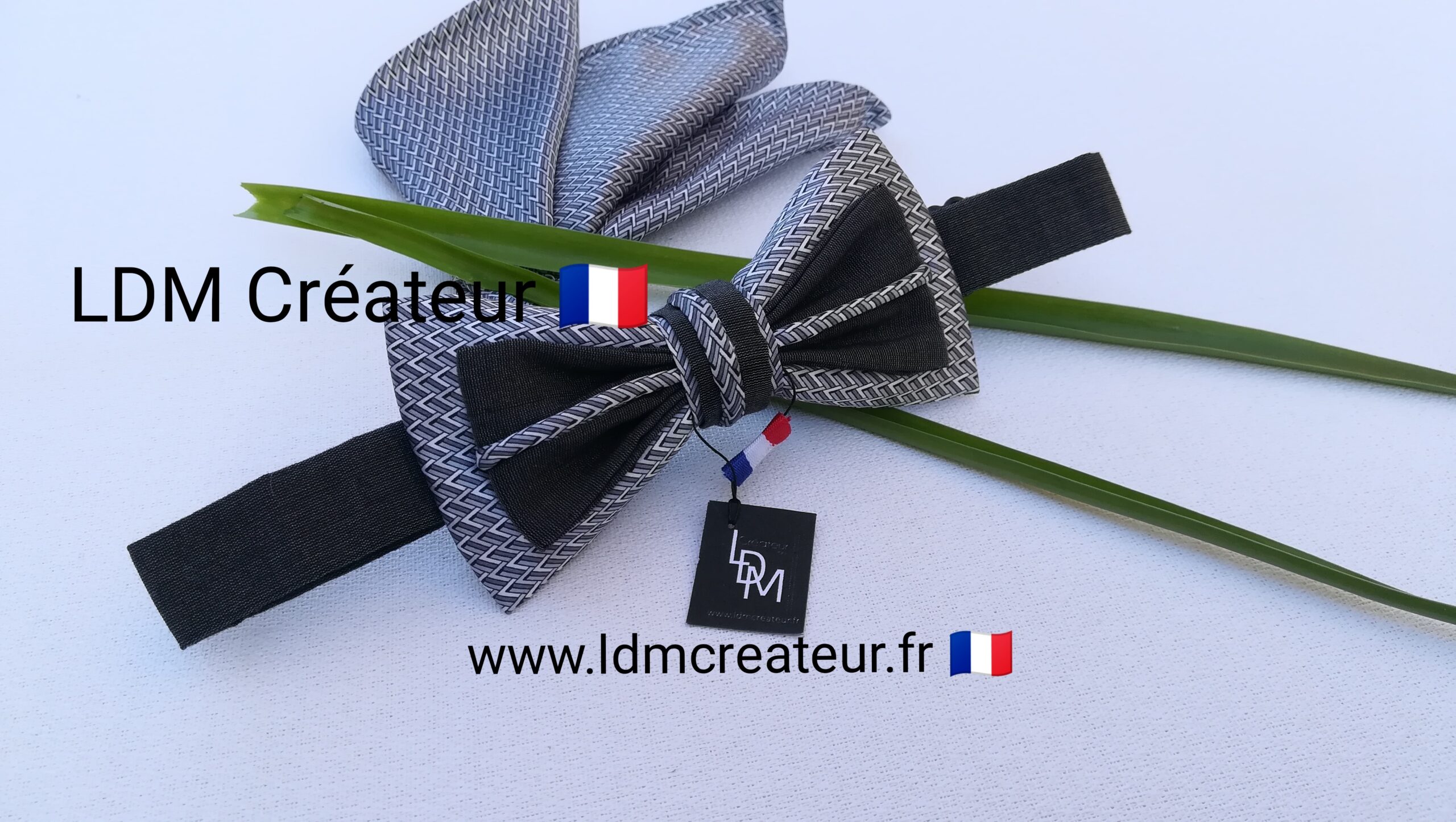 noeud-papillon-mariage-marie-gris-elegant-francais-Colmar-LDM-createur-ldmcreateur