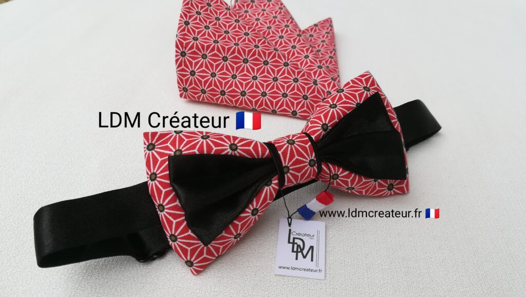 noeud-papillon-noir-rouge-mariage-accessoire-cravate-homme-style-LDM-createur-Fecamp