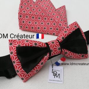 noeud-papillon-noir-rouge-mariage-accessoire-cravate-homme-style-LDM-createur-Fecamp
