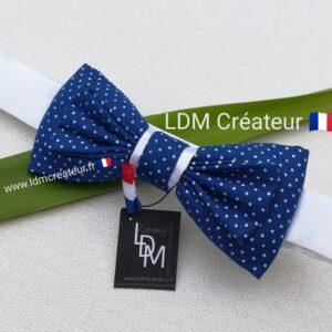 Noeud-papillon-enfant-bleu-dur-pois-mariage-cortege-Gabriel-LDM-Createur-ldmcreateur