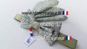 Noeud-papillon-vert-d'eau-lagon-pochette-mariage-marié-homme-original-Kirviller-LDM-Créateur-ldmcreateu