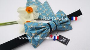 Noeud-papillon-homme-bleu-or-marine-original-mariage-marié-costume-Quiberon-LDM-créateur-ldmcreateur