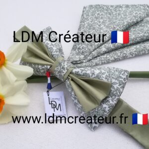 Noeud-papillon-vert-eau-mousse-sapin-original-mariage-marié-Xonville-LDM-créateur-ldmcreateur