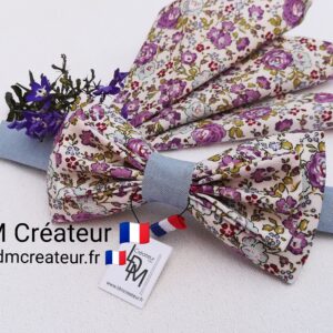 Noeud-papillon-homme-mariage-liberty-soirée-parme-bleu-ciel-cortège-Janville-LDM-Créateur-ldmcreateur