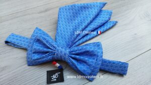 Noeud-papillon-bleu-azur-ciel-mariage-ceremonie-marié-invité-cortège-soiree-Florence-LDM-Créateur-