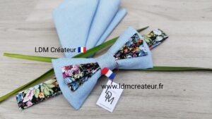 Noeud-papillon-bleu-ciel-rose-liberty-fleuri-champetre-mariage-soiree-style-original-Mer-LDM-créateur