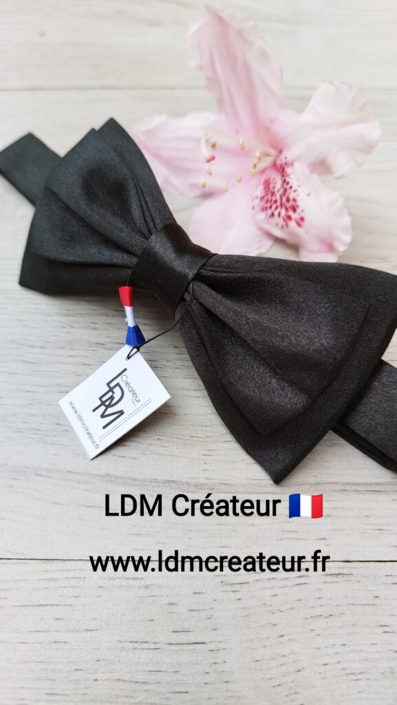 Noeud-papillon-noir-original-stylé-homme-invité-mariage-cérémonie-costume-soirée-cortège-Tours-LDM-Créateur