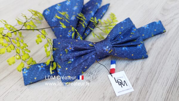 noeud-papillon-bleu-jaune-vert-cortège-soie-homme-mariage-Monarque-LDM-createur-ldmcreateur