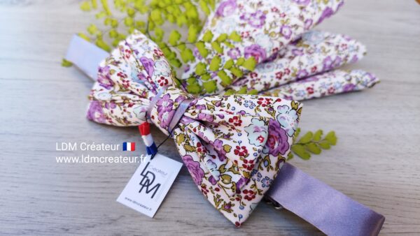 Noeud-papillon-homme-parme-mariage-fleuri-liberty-Pessac-LDM-Createur